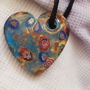 Glass Heart Necklace